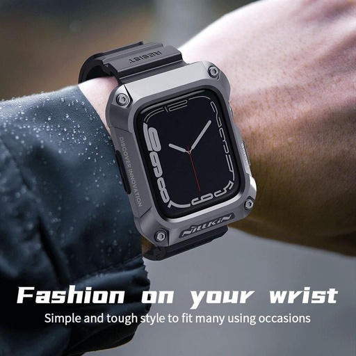 Apple Watch 4 44mm / Watch 5 44mm / Watch 6 44mm / Watch SE 44mm Hoco WS6 Shadow series husă (Negru)