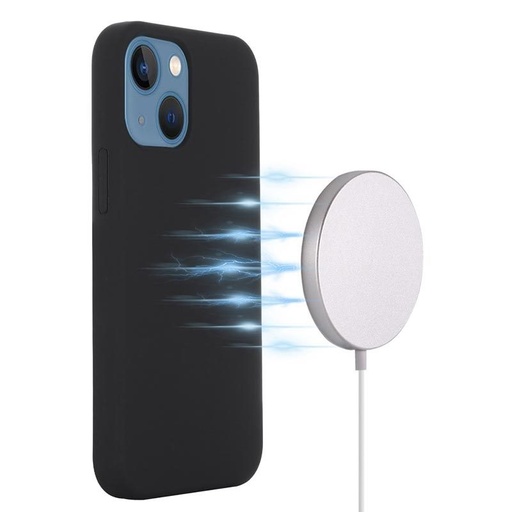 Apple iPhone 15 Pro liquid silicone MagSafe husă spate (Negru)