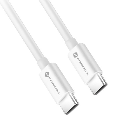 Forcell F-ENERGY C339 USB-C / USB-C cablu PD QC4.0 5A 100W (Alb) - 3m