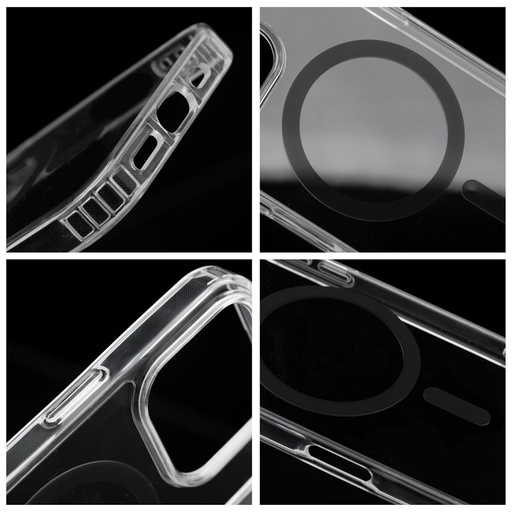 Apple iPhone 17 Pro Drop Glue Colorful Ring MagSafe husă spate (Negru)