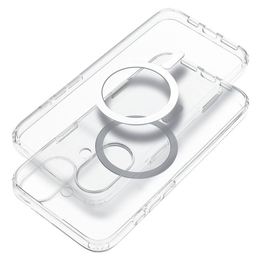 Apple iPhone 16 2 mm subțire silicon MagSafe husă spate (Transparent)