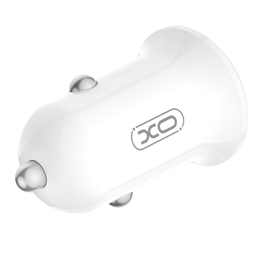XO CC67 auto încărcător Dual USB 2.4A (Alb)