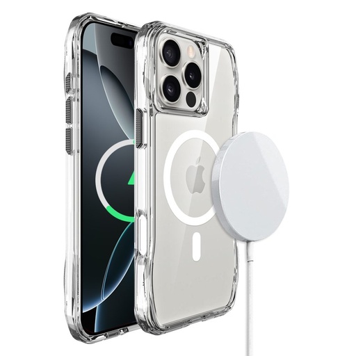 Apple iPhone 16 Pro ROAR Slim Defender MagSafe husă spate (Transparent)