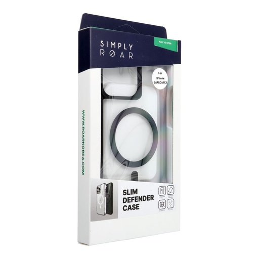 Apple iPhone 16 Pro Max ROAR Slim Defender MagSafe husă spate (Negru)