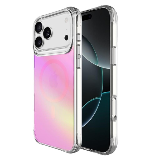 Apple iPhone 17 Pro Max TOKO Pure rainbow magsafe husă spate (Roz)