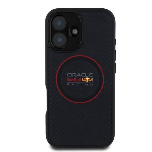 Roșu Bull PC/TPU Roșu Ring MagSafe husă iPhone 16 (Albastru închis)