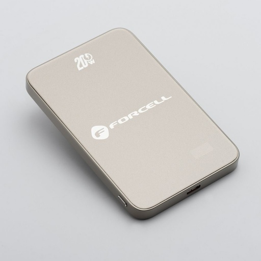 Forcell F-Energy SuperSlim F5K8 MagSafe power bank 15W 5000 mAh (Gri)