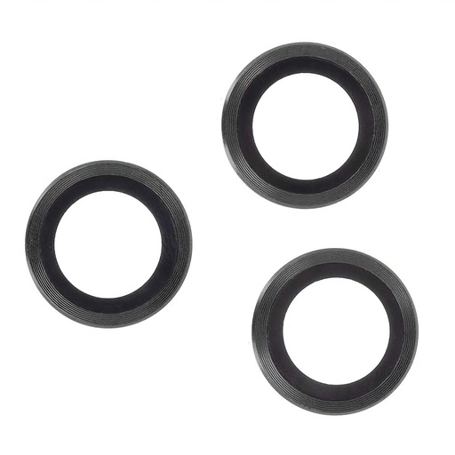 Apple iPhone 17 Pro cameră de protecție sticlă securizată (Transparent negru cu margine)