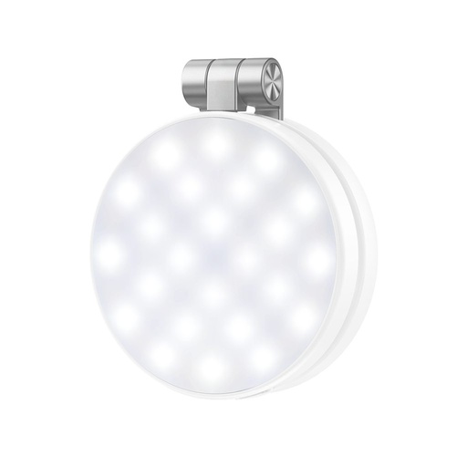 XO SS35 multifuncțional magnetic pliabil lumină selfie és suport (Alb)