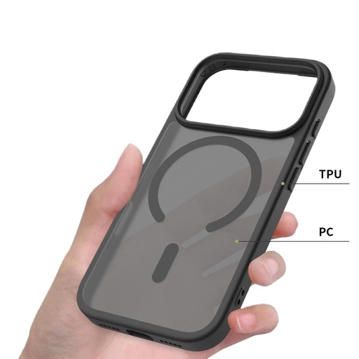 Apple iPhone 17 Pro Max Roar Haptic Button Matte MagSafe husă spate (Negru)
