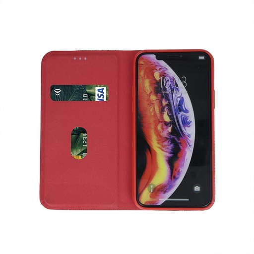 Huawei P40 Lite Smart Senso husă tip carte (Roșu)