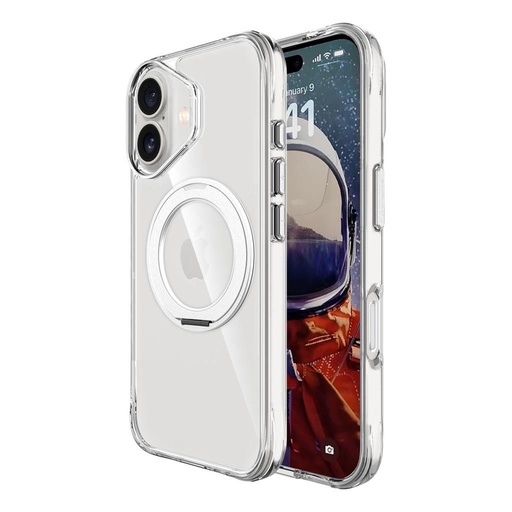 Apple iPhone 17 TOKO Pure MagSafe 360 ring hátlap tok (Ezüst)