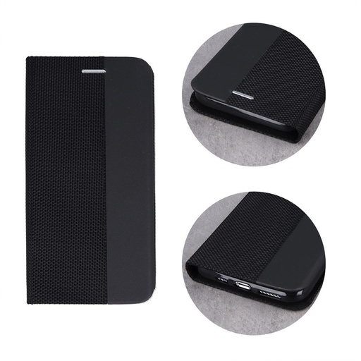 Samsung Galaxy A41 Smart Senso husă tip carte (Negru)