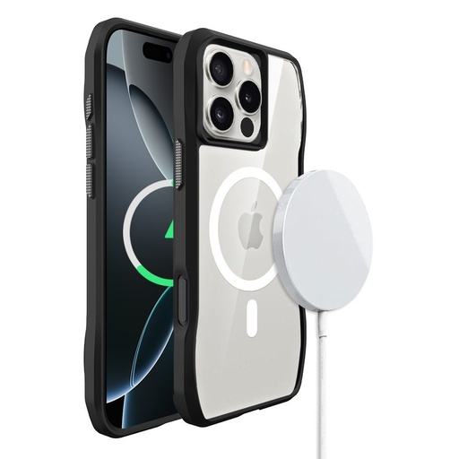 Apple iPhone 16 Pro ROAR Slim Defender MagSafe husă spate (Negru)