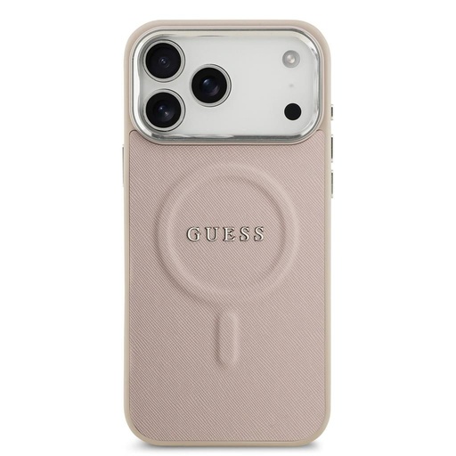 Guess PU Saffiano MagSafe iPhone 17 Pro (Roz)