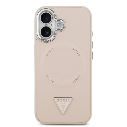 Guess PU Leather Triangle Logo MagSafe iPhone 17 (Roz)