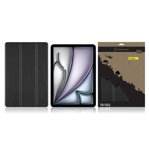 Tactical Book Tri Fold husă iPad Air 11 2024/2025 / iPad Air 5 2022 / iPad Air 4 2020 (Negru)
