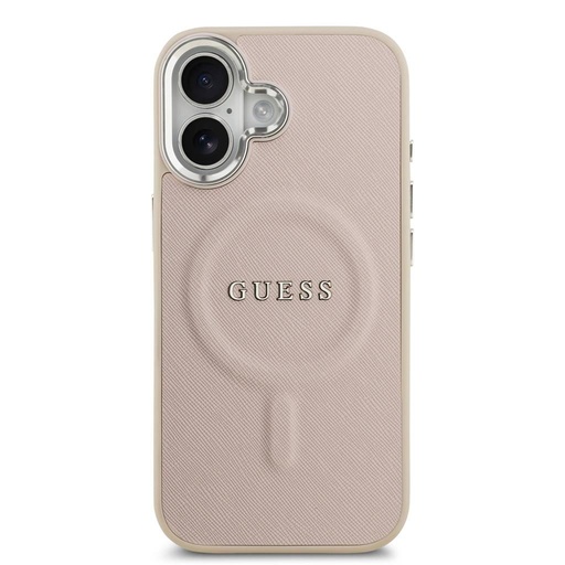 Guess PU Saffiano MagSafe iPhone 17 (Roz)