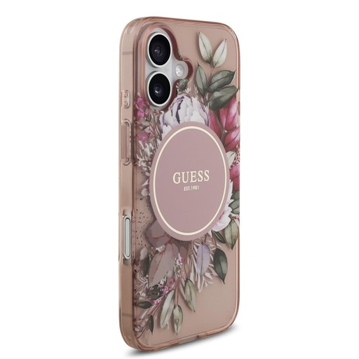 Guess IML Flowers Strap MagSafe iPhone 17 (Roz)