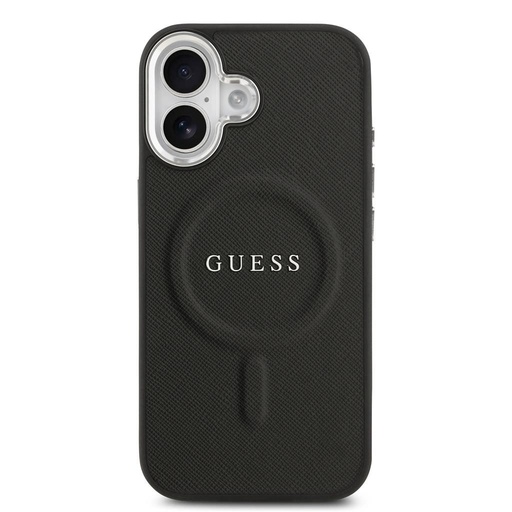 Guess PU Saffiano MagSafe iPhone 17 (Negru)