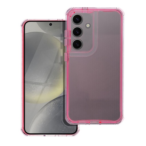 Samsung Galaxy A57 5G Matrix Transparent husă spate (Roz)