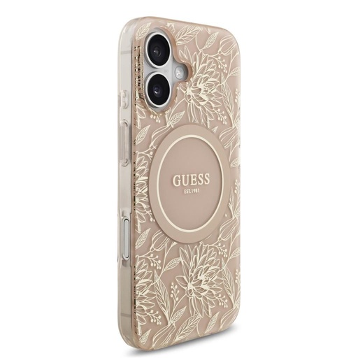 Guess IML Flowers Allover Strap MagSafe iPhone 17 (Roz)