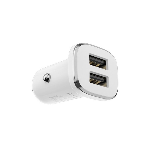 Borofone BZ12 auto încărcător (2xUSB port), 5V 2,4A, alb