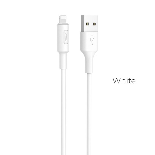Hoco X25 lightning cablu, 2A, 1m, alb