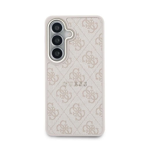 Guess PU Leather 4G Auriu Frame Magnetic Samsung Galaxy S26 (Roz)