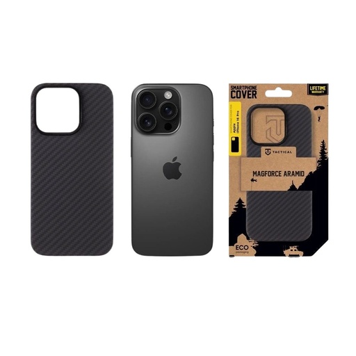 Apple iPhone 16 Pro Tactical MagForce Aramid MagSafe husă spate (Negru)