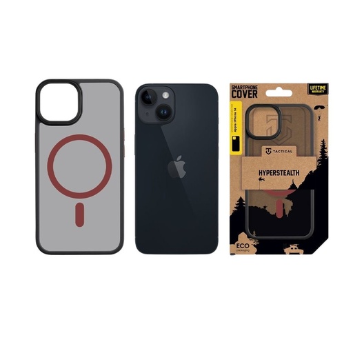 Apple iPhone 14 Tactical MagForce Hyperstealth 2.0 husă spate (Negru - Roșu)