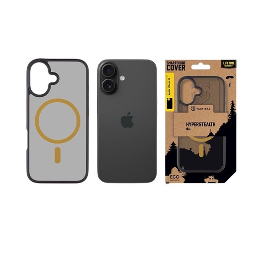 Apple iPhone 16 Tactical MagForce Hyperstealth 2.0 husă spate (Negru - Galben)