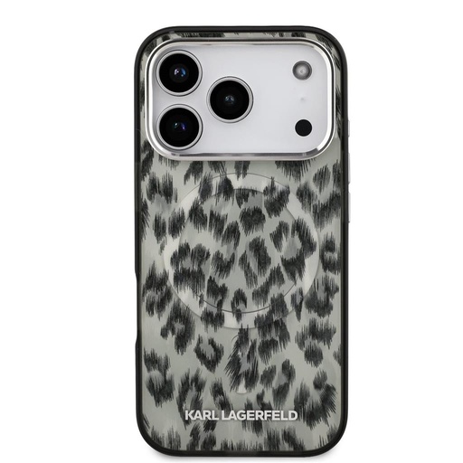 Karl Lagerfeld IML Leopard MagSafe husă iPhone 17 Pro (Maro) - KLHMP17LHDLEOICW