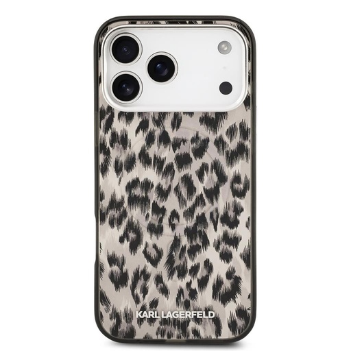 Karl Lagerfeld IML Leopard MagSafe husă iPhone 17 Pro Max (Maro) - KLHMP17XHDLEOICW