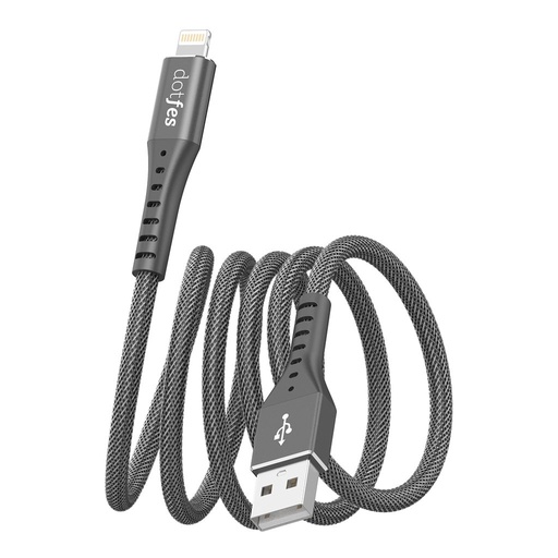 Dotfes A08 securizat lightning cablu, negru