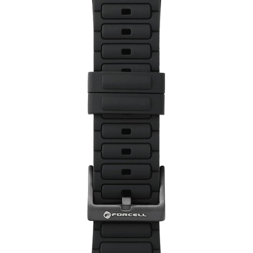 Forcell F-Design FA06 silicon curea Apple Watch 42 / 44 / 45 / 49 mm (Negru)