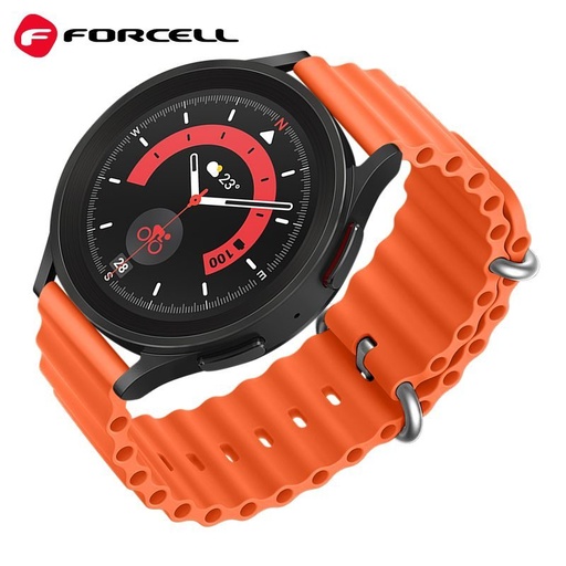 Forcell F-Design FS01 silicon curea Samsung Galaxy Watch 22 mm (Portocaliu)