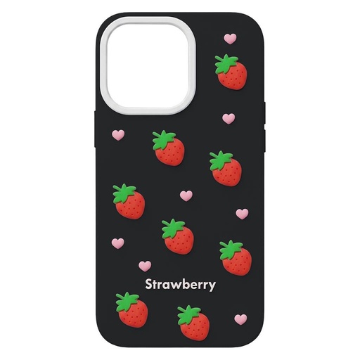 Apple iPhone 17 Pro Max Strawberry husă spate (Negru)