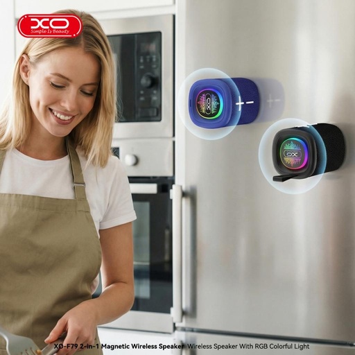 XO F79 magnetic RGB portabil Bluetooth difuzor (Negru)