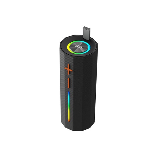 XO F71 Cylinder LED Dazzle portabil Bluetooth difuzor cu mâner (Negru)