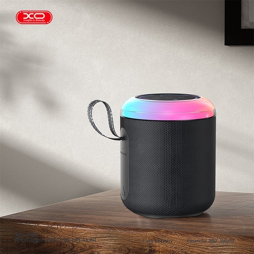 XO F67 LED Dazzle portabil Bluetooth difuzor (Negru)