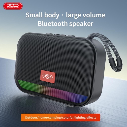 XO F66 luminos portabil Bluetooth difuzor (Negru)