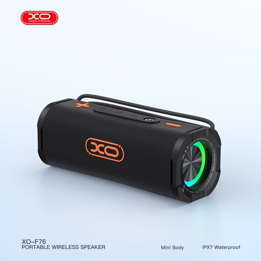 XO F76 portabil dinamikus RGB fără fir difuzor (Negru)
