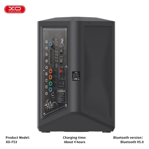 XO F53 8 colos RGB portabil Bluetooth difuzor (Negru) - 40W