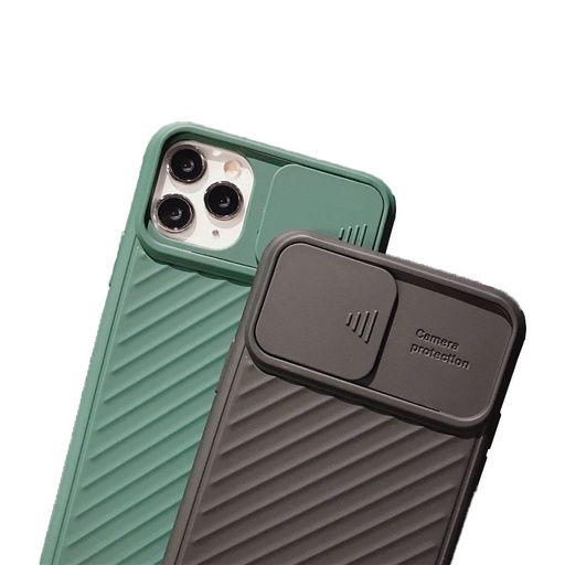 Apple iPhone 7 / iPhone 8 / iPhone SE 2020 / iPhone SE 2022 cameră cu protecție silicon husă spate (Negru)