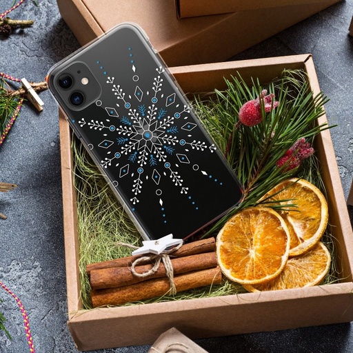 Samsung Galaxy A51 Winter silicon husă spate (Snowflake (Transparent)