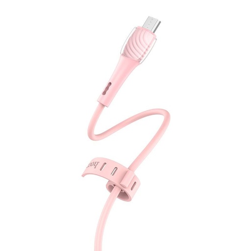 Hoco X49 microUSB cablu, 2.4A, 1M, roz