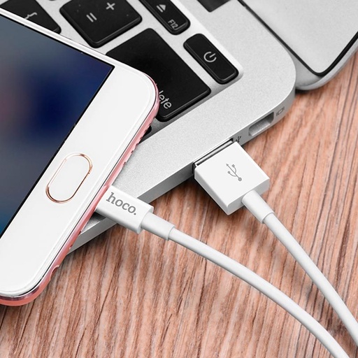 Hoco X23 microUSB cablu, 1M, alb