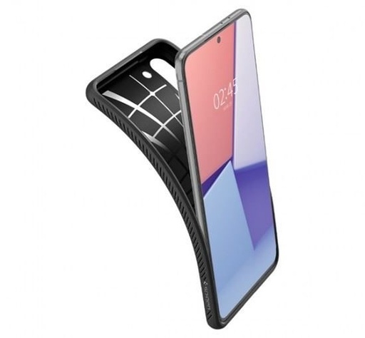 Samsung Galaxy S21 Plus Spigen liquid crystal premium husă spate (Negru)