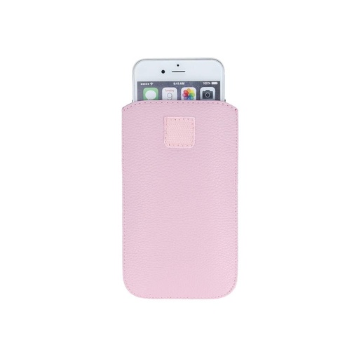Universal dimensiune 5.5"-ig Slim Up Mono cu trecere cablu husă (Roz)